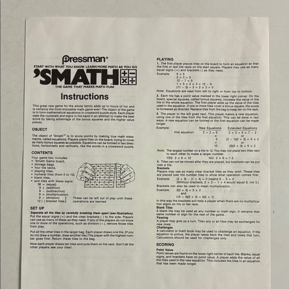 Pressman 'SMATH' Math Learning Game - Picture 11 of 11
